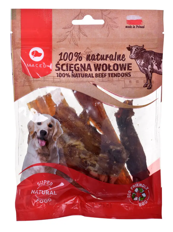 ⁨MACED Przysmak dla psa - ścięgna wołowe 100g⁩ w sklepie Wasserman.eu