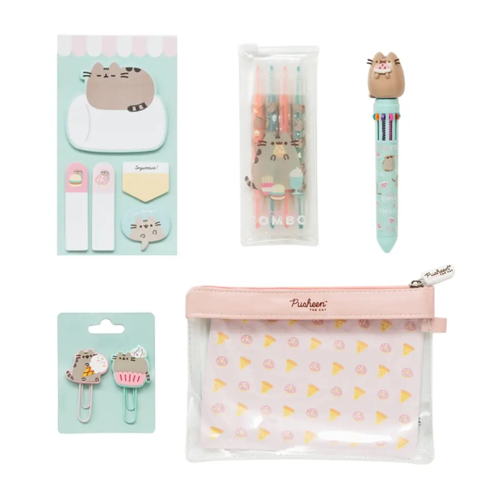 ⁨Pusheen - Foodie stationery set (13 elements)⁩ at Wasserman.eu