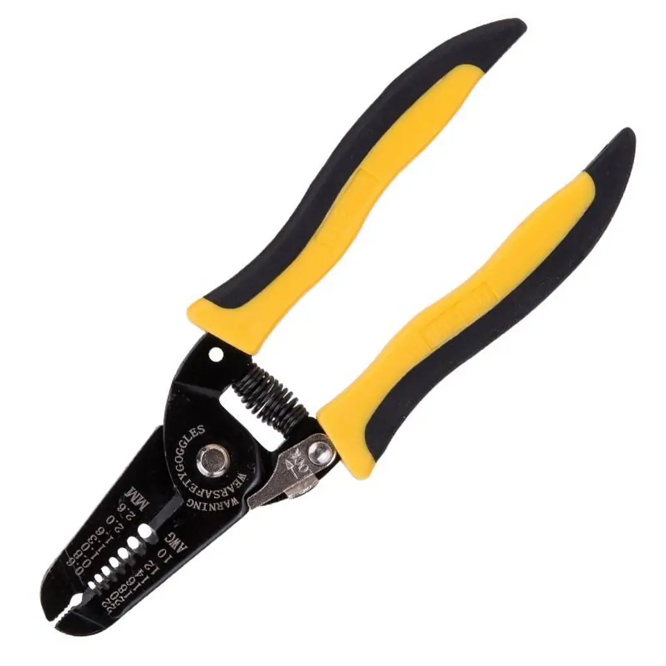 ⁨Insulation stripper Deli Tools EDL2607, 0.6-2.6mm (black-yellow)⁩ at Wasserman.eu