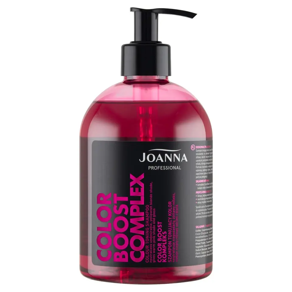 ⁨Joanna Professional Color Boost Complex Shampoo Toning Color 500ml⁩ at Wasserman.eu