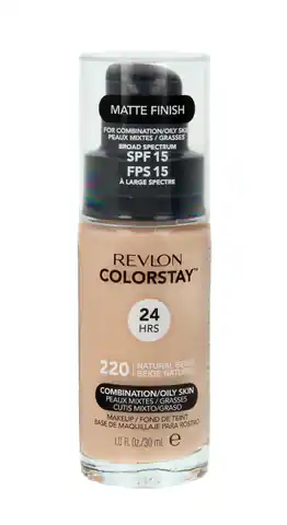 ⁨Revlon Colorstay 24H Covering and mattifying foundation nr 220 Natural Beige - combination and oily skin 30ml⁩ at Wasserman.eu