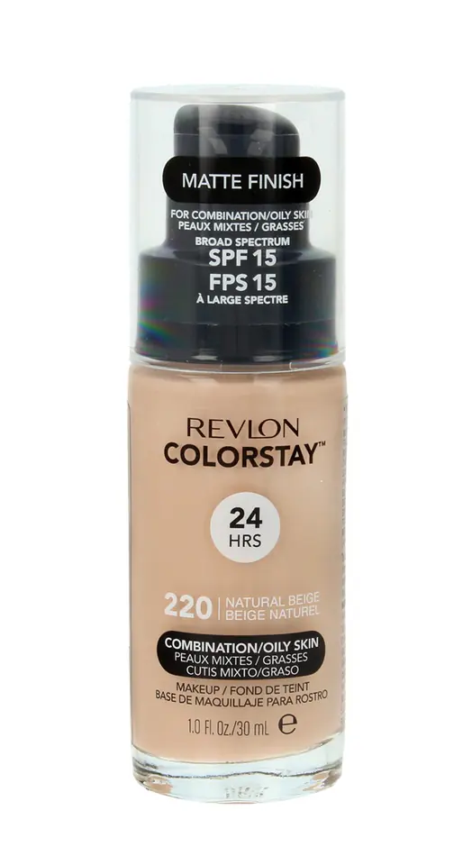 ⁨Revlon Colorstay 24H Covering and mattifying foundation nr 220 Natural Beige - combination and oily skin 30ml⁩ at Wasserman.eu