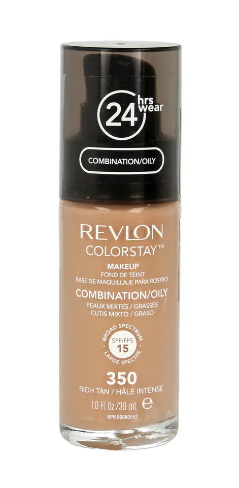 ⁨Revlon Colorstay 24H Podkład kryjąco-matujący nr 350 Rich Tan - cera mieszana i tłusta 30ml⁩ w sklepie Wasserman.eu