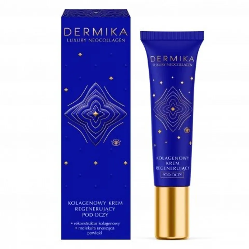 ⁨Dermika Luxury Neocollagen Kolagenowy krem regenerujący pod oczy 15ml⁩ w sklepie Wasserman.eu