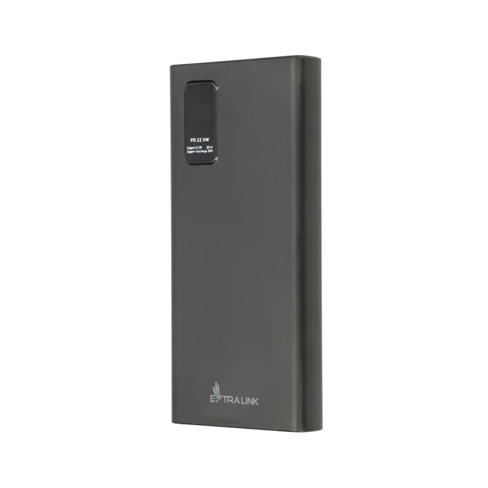 ⁨EXTRALINK EPB-067B 10000MAH FAST CHARGING POWER BANK BLACK⁩ w sklepie Wasserman.eu