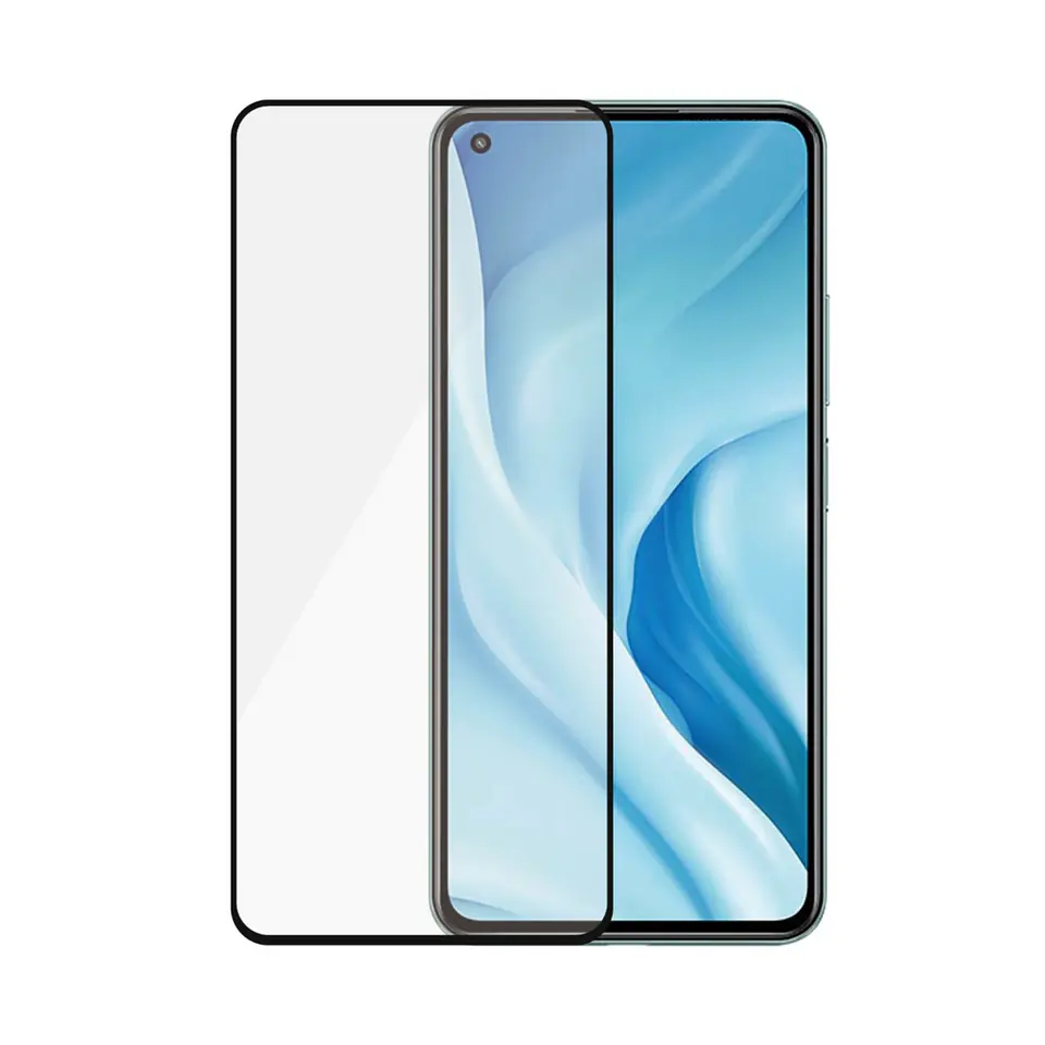 ⁨PANZERGLASS SZKŁO HARTOWANE XIAOMI MI 11 LITE ANTYBAKTERYJNE CZARNE DO ETUI 8042⁩ w sklepie Wasserman.eu