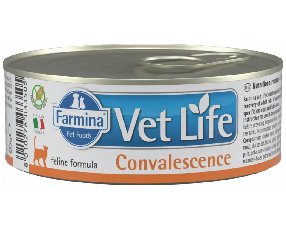 ⁨FARMINA Vet Life Convalescence Feline - mokra karma dla kota - 85g⁩ w sklepie Wasserman.eu