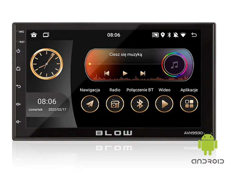BLOW RADIO AVH-9930 2DIN 7" GPS ANDROID w sklepie Wasserman.eu