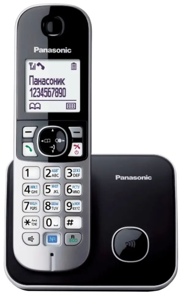 ⁨Telefon stacjonarny Panasonic KX-TG6811 PDB (kolor czarny, kolor srebrny)⁩ w sklepie Wasserman.eu