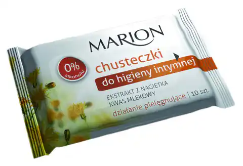 ⁨Marion Chusteczki do higieny intymnej z Nagietkiem  1op-10szt⁩ w sklepie Wasserman.eu