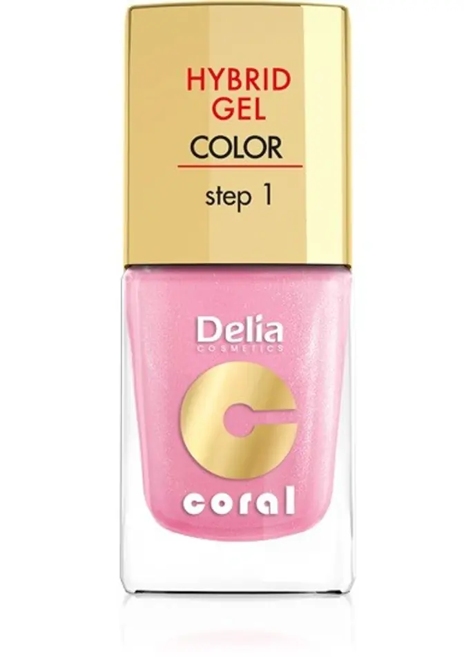 ⁨Delia Cosmetics Coral Hybrid Gel Enamel for nails No. 31 pearl pink 11ml⁩ at Wasserman.eu