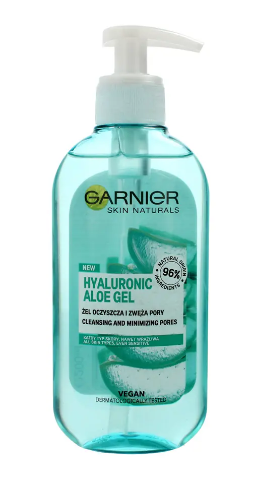 ⁨Garnier Skin Naturals Hyaluronic Aloe Żel oczyszczający i zwężający pory - cera każdego rodzaju 200ml⁩ w sklepie Wasserman.eu