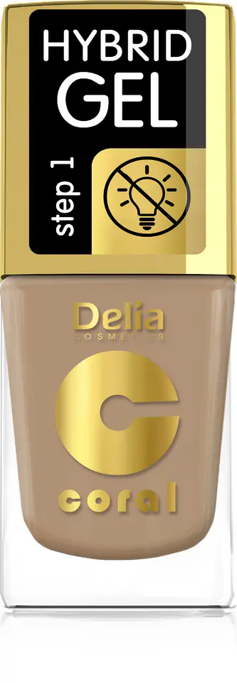 ⁨Delia Cosmetics Coral Hybrid Gel Nail Enamel No. 75 11ml⁩ at Wasserman.eu