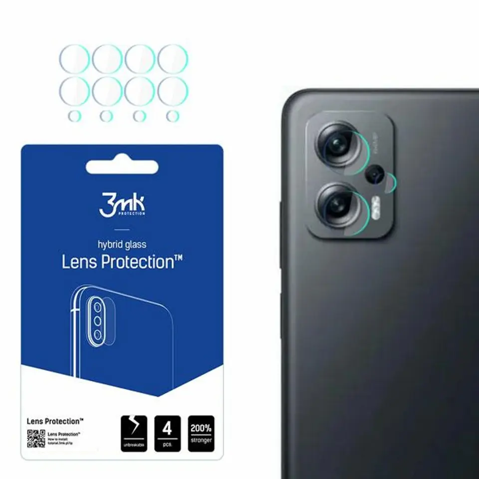 ⁨3MK Lens Protect Xiaomi POCO X4 GT 5G Camera Lens Protection 4pcs⁩ at Wasserman.eu