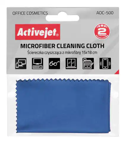 ⁨Activejet AOC-500 Microfiber cleaning cloth 15x18cm⁩ at Wasserman.eu