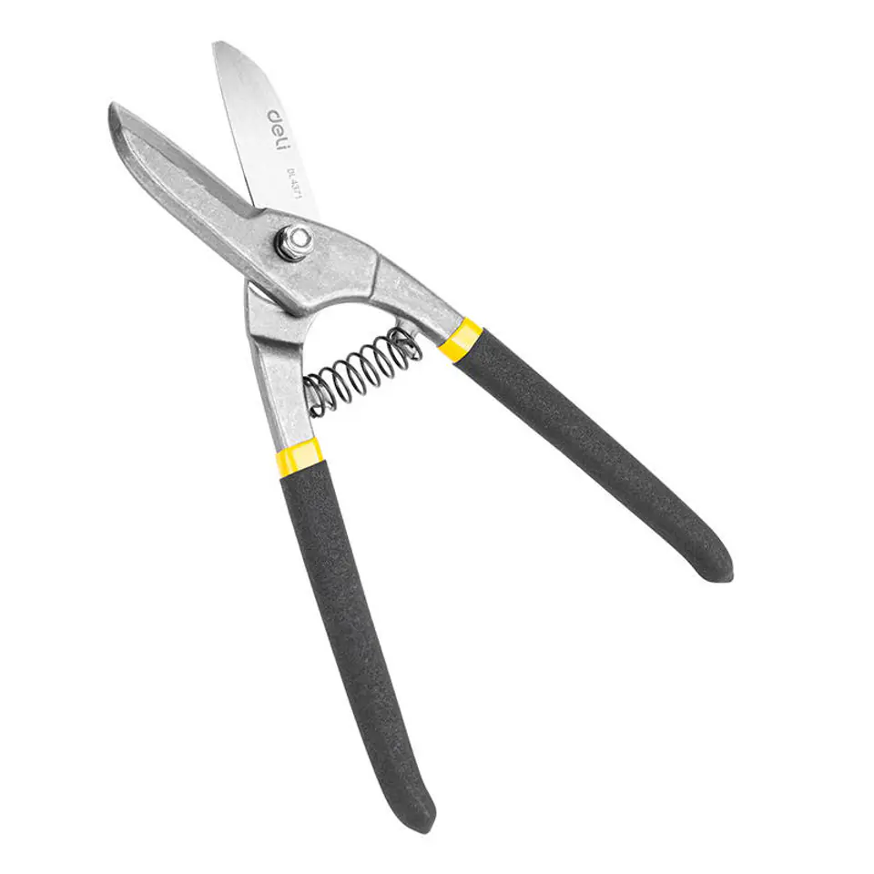Blechschere Deli Tools EDL4371, 250mm (schwarz-gelb) im Wasserman.eu