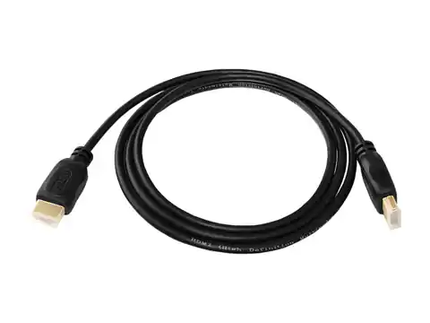 ⁨1 szt. PS Kabel HDMI-HDMI, 1.5m, pozłacany.⁩ w sklepie Wasserman.eu