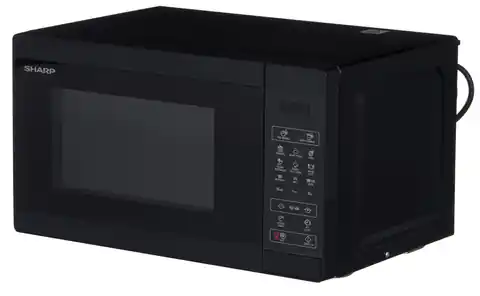 ⁨Sharp YC-MG02E-B microwave Countertop Combination microwave 20 L 800 W Black⁩ at Wasserman.eu