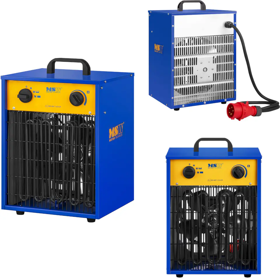 Gebäudegebläseheizung zum Trocknen von Putzwänden rechteckig 400V 9000W im Wasserman.eu
