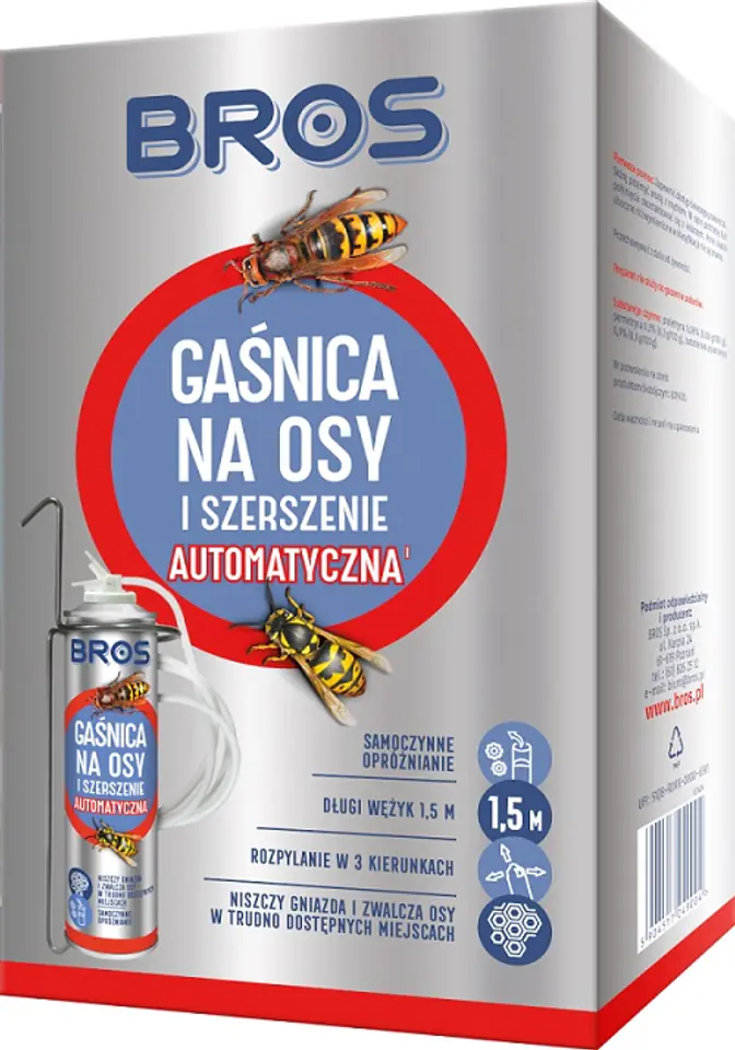 ⁨GAŚNICA NA OSY I SZERSZENIE AUTOMATYCZNA 400ML⁩ w sklepie Wasserman.eu