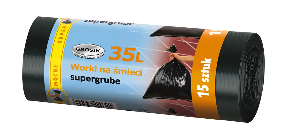 ⁨Sarantis Jan Niezbędny Grosik Worki na śmieci LD 35L/15 szt⁩ w sklepie Wasserman.eu