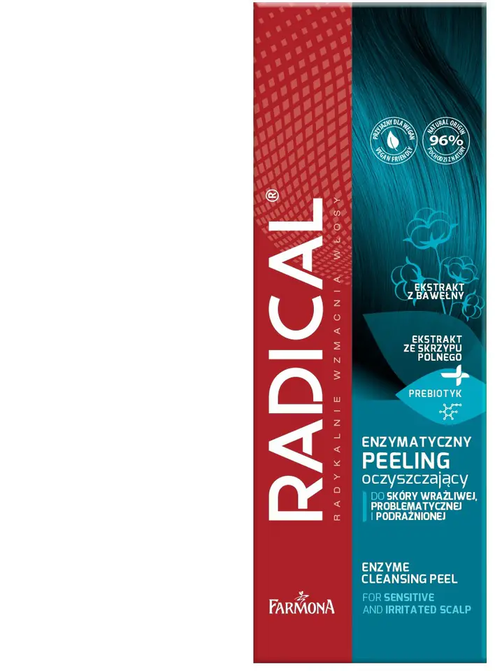 ⁨Farmona Radical Enzymatyczny Peeling oczyszczający do wrażliwej skóry głowy 75ml⁩ w sklepie Wasserman.eu