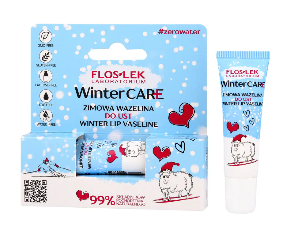 ⁨Floslek Winter Care Zimowa Wazelina do ust - tubka 10g⁩ w sklepie Wasserman.eu