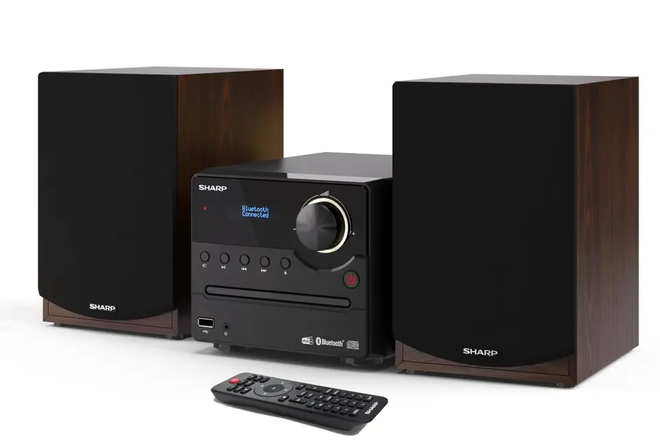 Sharp | Mikrosystem Hi-Fi | XL-B517D(BR) | Port USB | Wejście AUX | Bluetooth | Odtwarzacz CD | Brązowy | Radio FM | Połączenie w sklepie Wasserman.eu