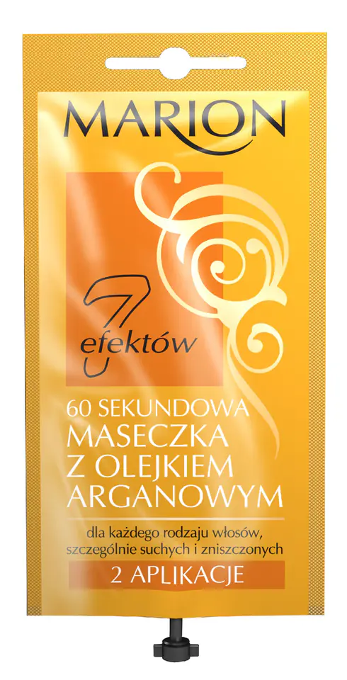 ⁨MARION Hair Line 60 sekundowa maseczka z olejkiem arganowym 15 ml⁩ w sklepie Wasserman.eu