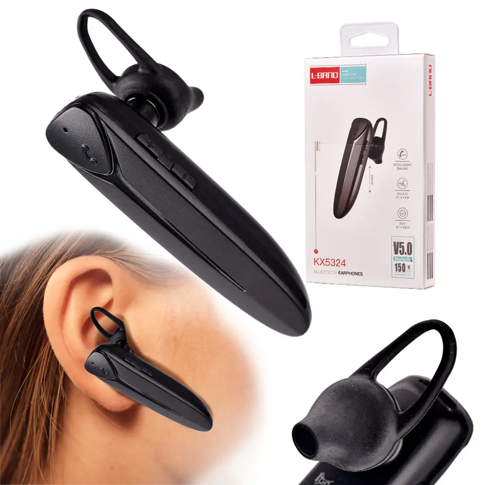L-BRNO Słuchawka douszna bezprzewodowa Bluetooth w sklepie Wasserman.eu