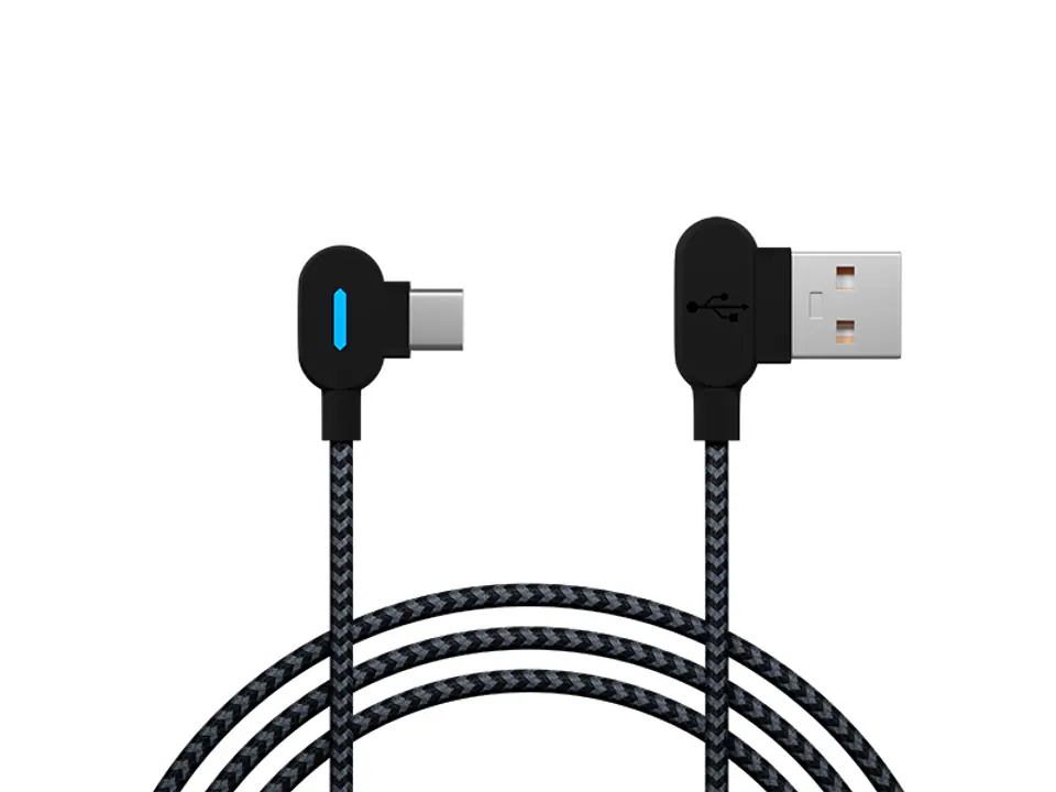 ⁨66-157# Przył.usb 2.0 a - usb-c 1,5m kąt. plecio⁩ w sklepie Wasserman.eu