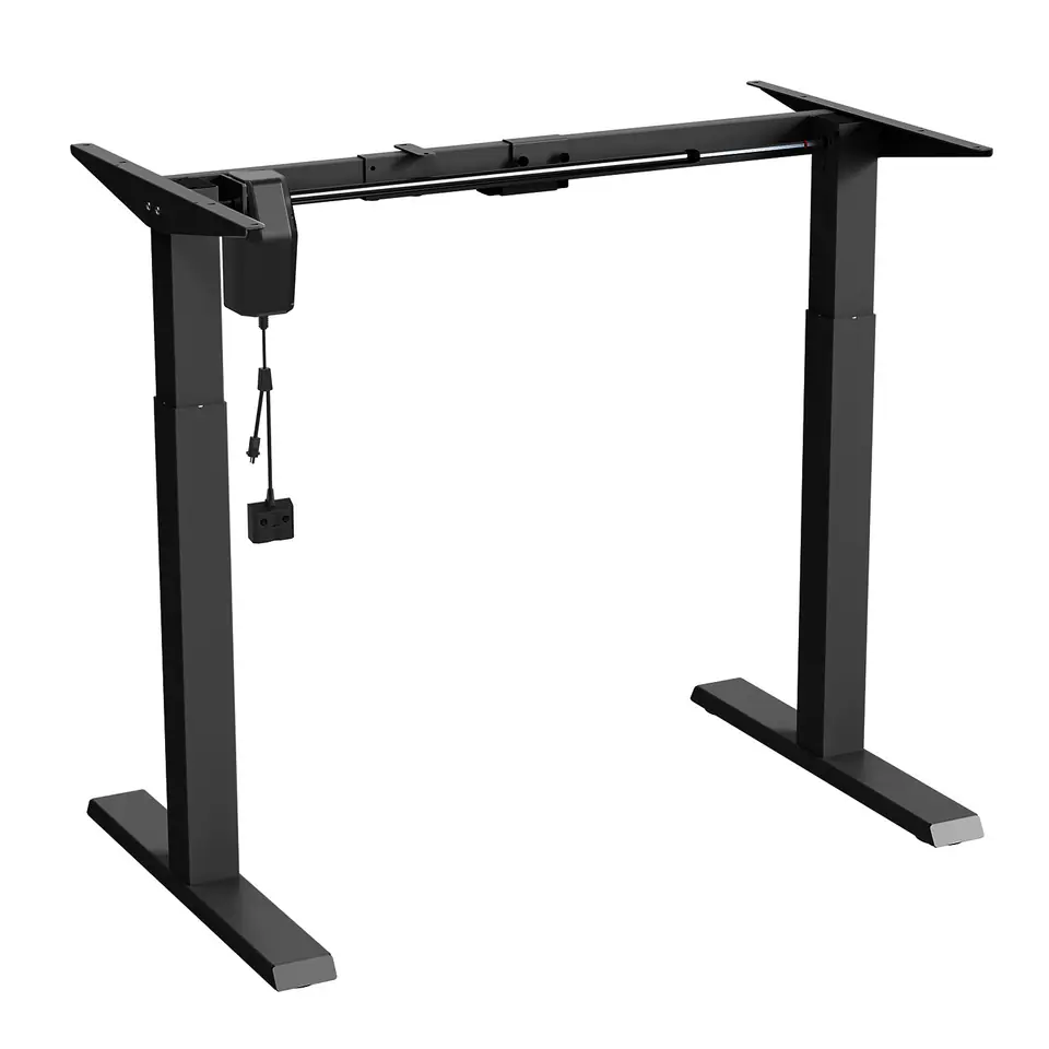 ⁨Electric desk height adjustment Ergo Office, max height 123cm, max - 70 kg, without table top for standing sitting, black, ER-403B⁩ at Wasserman.eu