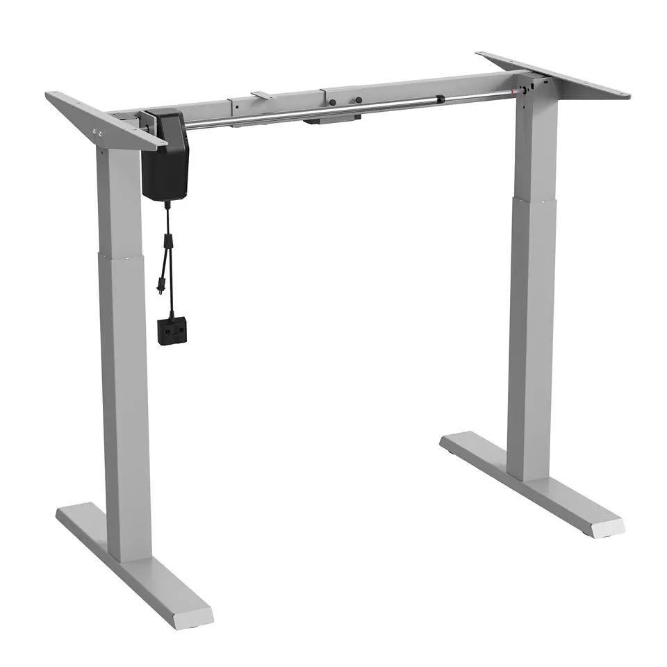 ⁨Ergo Office ER-403G Sit-stand Desk Table Frame Electric Height Adjustable Desk Office Table Without Table Top Gray⁩ at Wasserman.eu