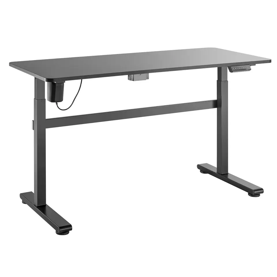 ⁨Ergo Office electric desk, adjustable height, gray, max height 118cm 50 kg - with table top for standing sedentary work, ER-434⁩ at Wasserman.eu