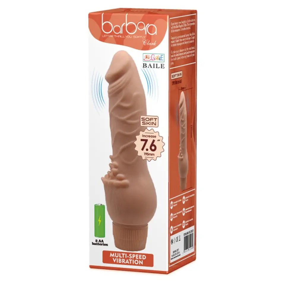 ⁨WIBRATOR BARBARA CLARK DILDO VIBRATOR⁩ w sklepie Wasserman.eu