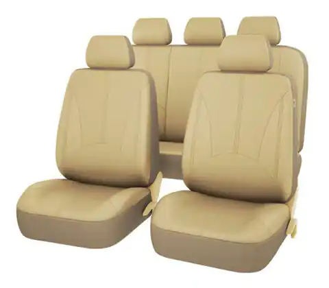 ⁨AG338F Seat covers eco leather beige⁩ at Wasserman.eu