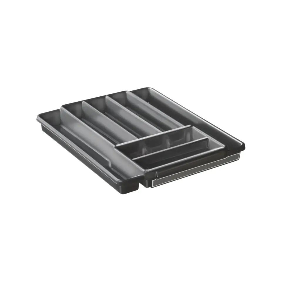 ⁨Drawer insert extendable Rotho Domino anthracite⁩ at Wasserman.eu