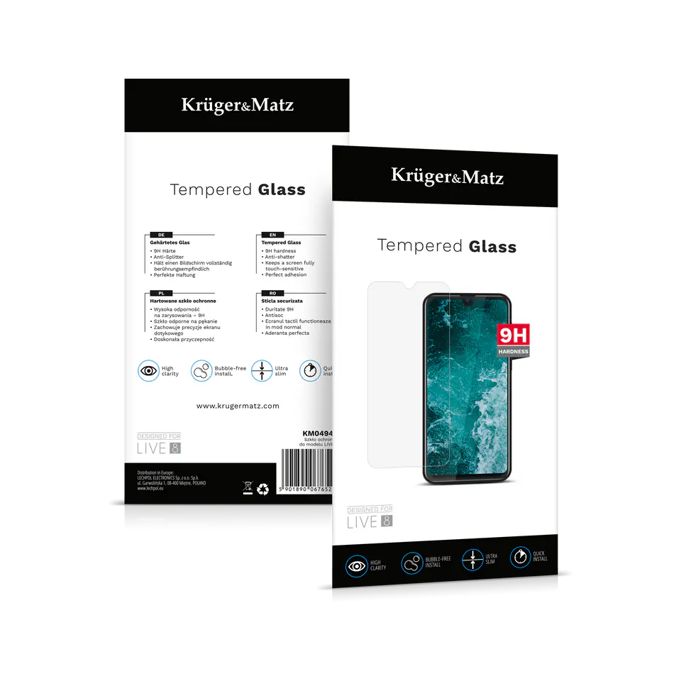 ⁨Szkło ochronne Kruger&Matz do LIVE 8⁩ w sklepie Wasserman.eu