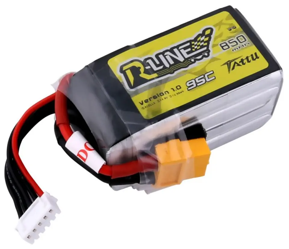 ⁨850mAh 14.8V 95C XT60 TATTU R-Line Gens Ace⁩ w sklepie Wasserman.eu