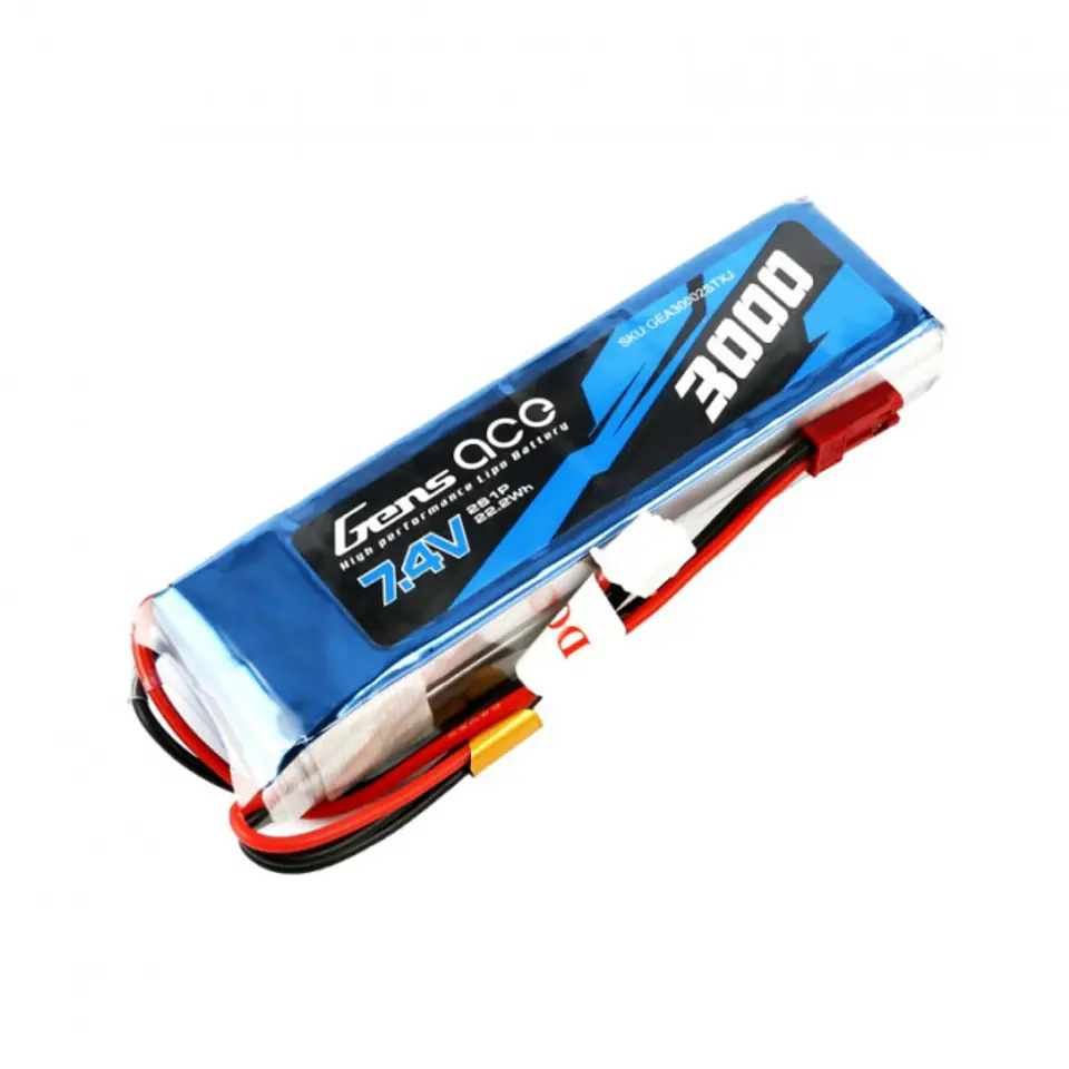 ⁨3000mAh 7.4V 1C Gens Ace⁩ w sklepie Wasserman.eu