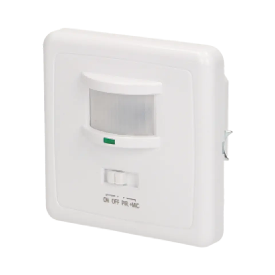 ⁨Motion and sound sensor 160 degrees IP20, for can, 500W, min. load 40W⁩ at Wasserman.eu