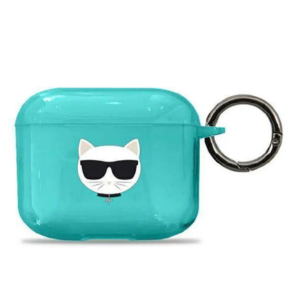 ⁨Karl Lagerfeld KLA3UCHFL AirPods 3 cover blue/blue Choupette⁩ at Wasserman.eu