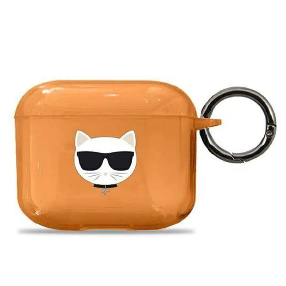 ⁨Karl Lagerfeld KLA3UCHFO AirPods 3 cover orange/orange Choupette⁩ at Wasserman.eu