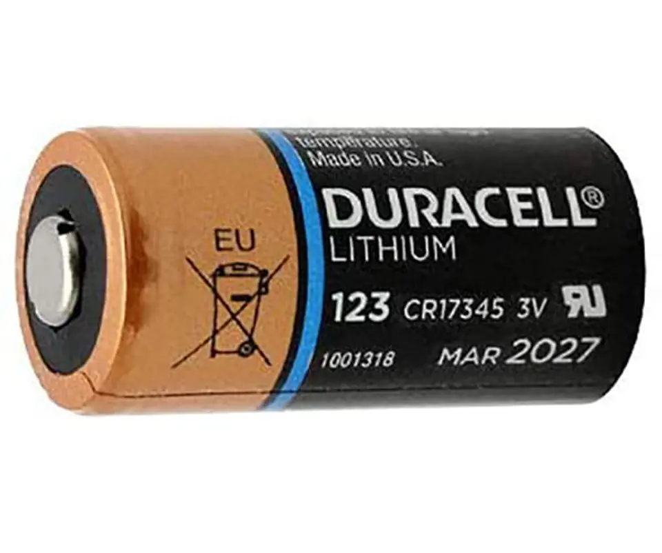 ⁨3V lithium battery CR123 DURACELL CR123-D⁩ at Wasserman.eu