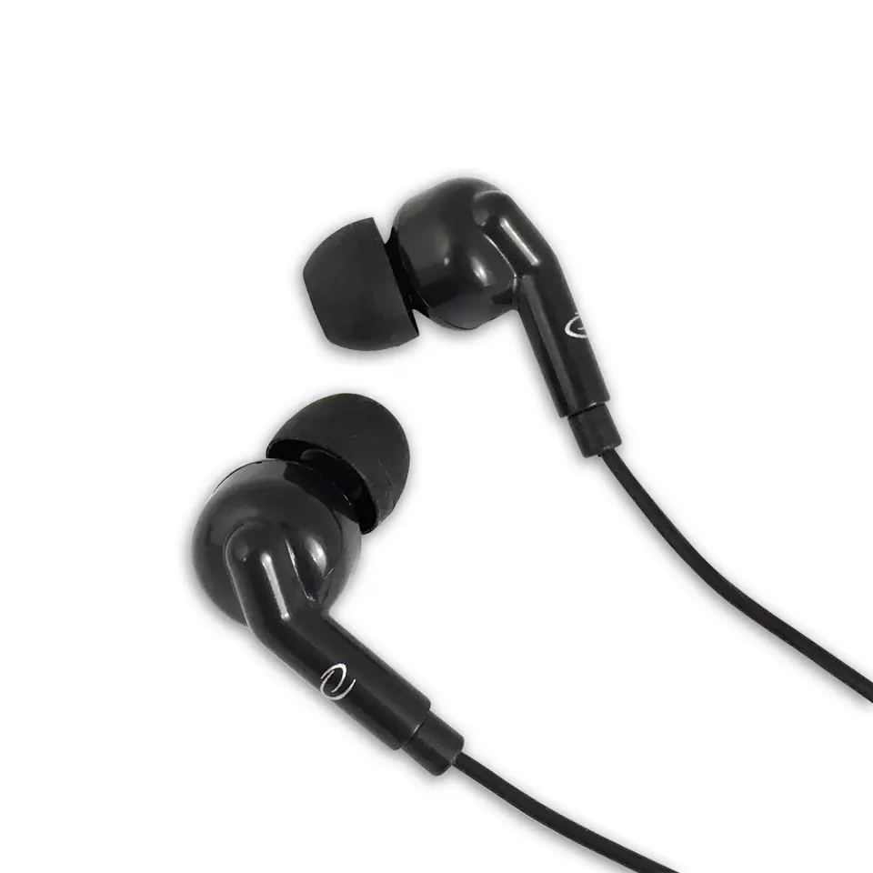 ⁨EH190K Esperanza in-ear headphones with microphone eh190 black⁩ at Wasserman.eu