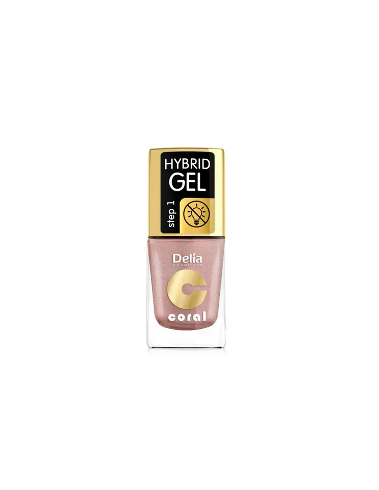 ⁨Delia Cosmetics Coral Hybrid Gel Emalia do paznokci nr 42 nude 11ml⁩ w sklepie Wasserman.eu