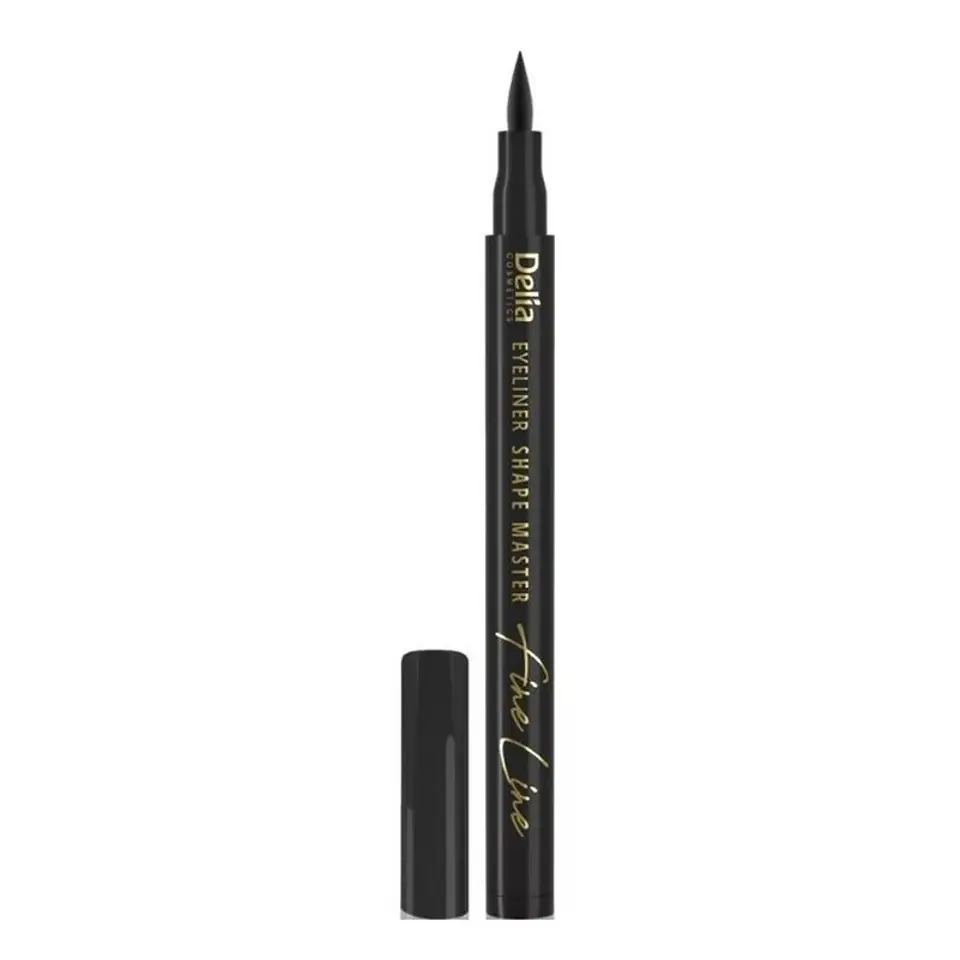 ⁨Delia Cosmetics Shape Master Eyeliner w pisaku Fine Line - Black 1szt⁩ w sklepie Wasserman.eu