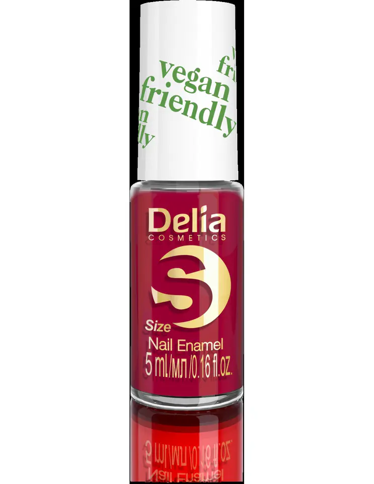 ⁨Delia Cosmetics Vegan Friendly Emalia do paznokci Size S nr 213 Red Velvet 5ml⁩ w sklepie Wasserman.eu