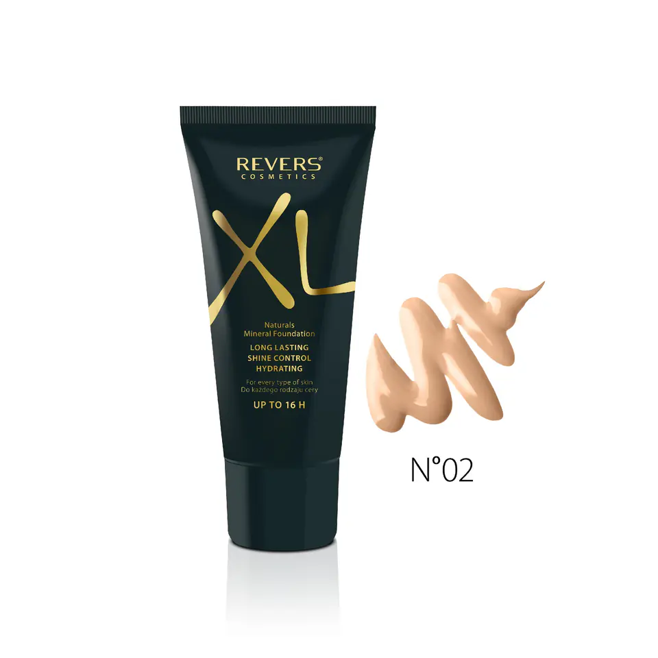 ⁨REVERS Foundation XL Natural Minerals 02 Beige 30ml⁩ at Wasserman.eu