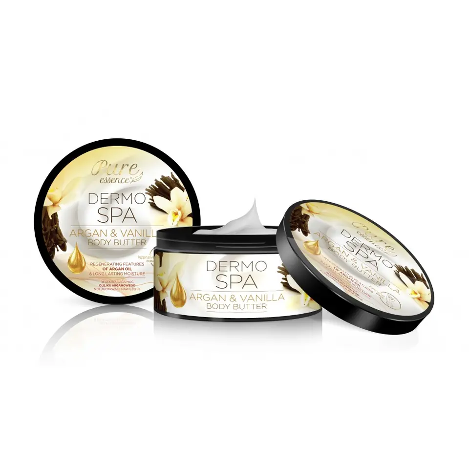 ⁨Pure Essence Dermo Spa Regenerating Body Butter Argan & Vanilla 200ml⁩ at Wasserman.eu